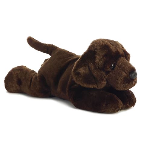Maxchocolate Lab Flopsie 12 Inch Stuffed Animal By Aurora Plush