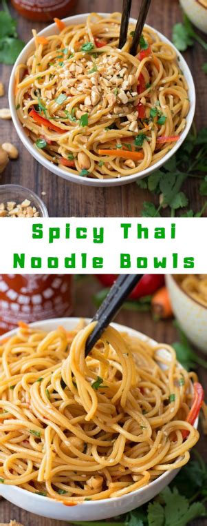 Spicy Thai Noodle Bowls