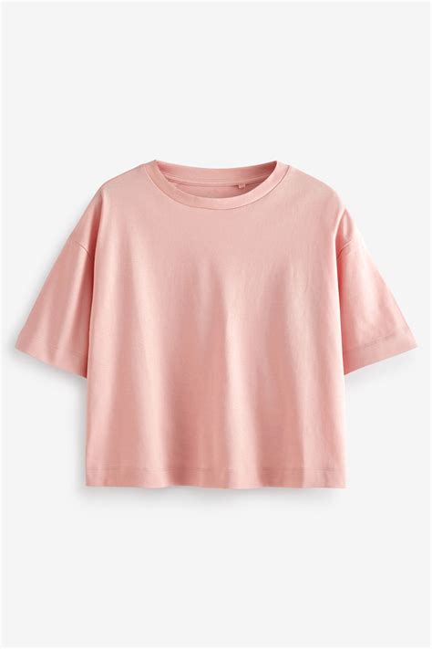 Buy Rose Pink Boxy Relaxed Fit T Shirt From Next United Arab Emirates