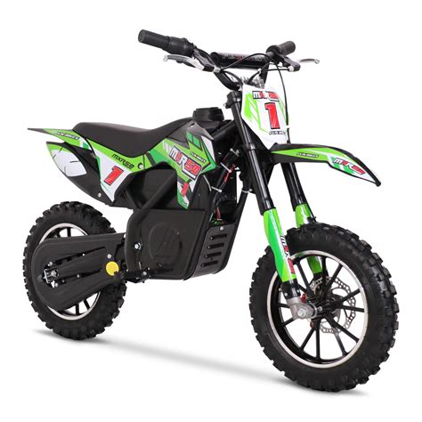 Funbikes Mxr 550w Lithium Electric Motorbike 61cm Greenblack Kids Dirt