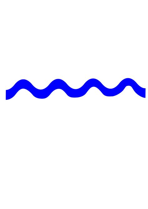 Blue River Line Clip Art At Vector Clip Art Online Royalty