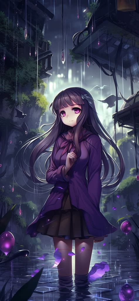 Girl And Rain Anime Aesthetic Wallpapers Anime Wallpapers Iphone