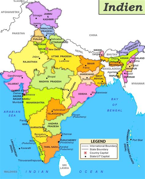 Karte Von Indien