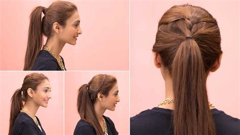4 Easy Ponytail Hairstyles Quick And Easy Girls Hairstyles