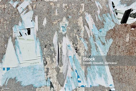 Torn Poster Stock Photo Download Image Now City Damaged Full