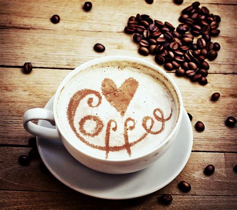 Love Coffee Beans Coffee Cup Heart Love Hd Wallpaper Peakpx