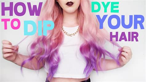 How To Dip Dye Your Hair By Tashaleelyn Youtube