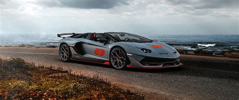 Lamborghini Aventador Svj Roadster Wallpaper K