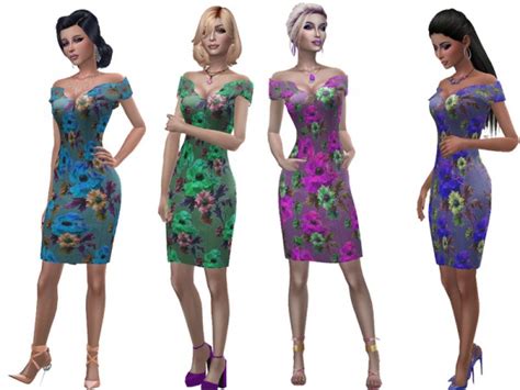 The Sims Resource Mathilda Dress By Simalicious • Sims 4 Downloads