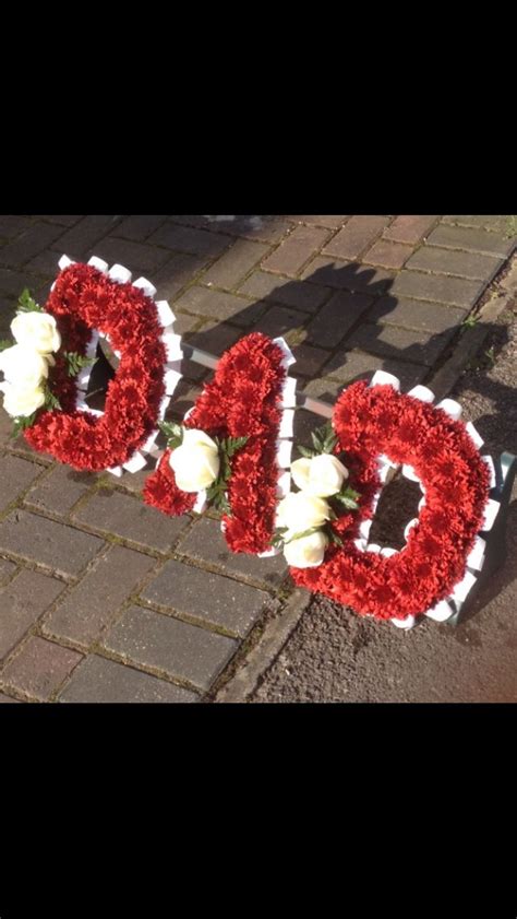 Same day delivery is available, free delivery on your first order. Red dad | Funeral floral, Floral letters, Floral