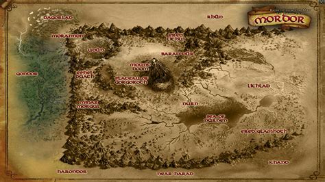 Mordor Map Updated For Update 19 Release Lotro Players