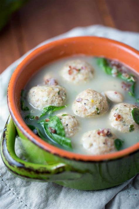 Turkey Meatball Soup With Spinach And Quinoa Jessica Gavin