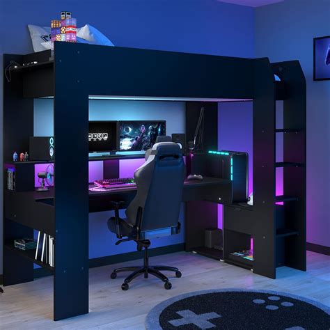 Parisot Online Gaming High Sleeper Bed With Desk Parisot Cuckooland