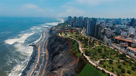 Panoramic Aerial View Of Miraflores Town In Lima Peru Kipling And Clark