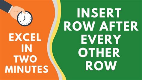 How To Insert A Row After Every Row In Excel A Really Simple Trick