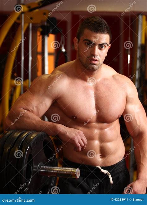 Muscular Man Stock Image Image Of Look Sport Indoor 42233911