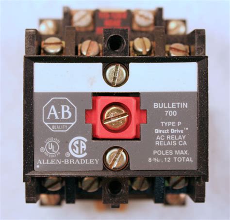 Used Allen Bradley 700 P400a1 Series B Direct Drive Ac Relay