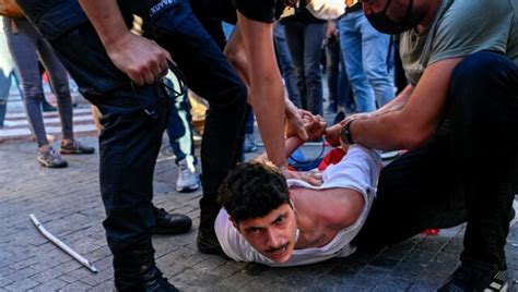 Turkish Police Beat And Detain People Commemorating Victims Of Suru