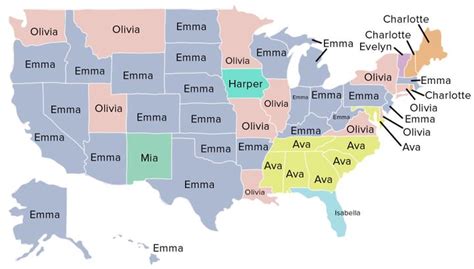 These Are The Most Popular Baby Names In Each State Huffpost Life