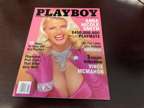 Playboy Magazine February Anna Nicole Smith Lauren Hill Vince