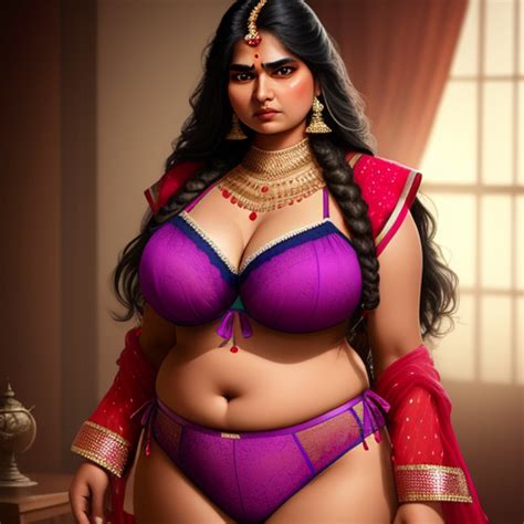 Ai Art Generator Z Tekstu Sexy Big Boobs Indian Woman In Nude Stickini