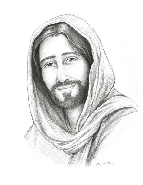 Jesus Face Pencil Drawing At Explore Collection Of