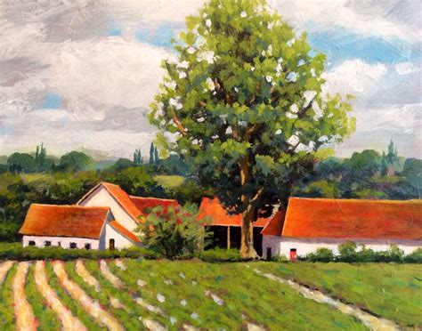 French Farm Art Painting Farm