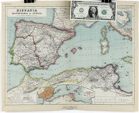 1903 Antique Map Of Ancient Spain Hispania Sardinia Etsy