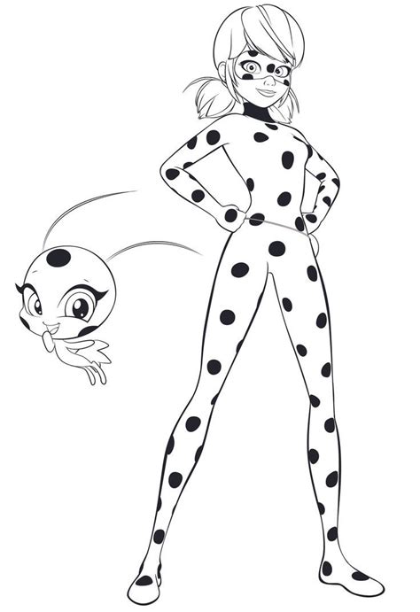 A Cartoon Character With Black Dots On Her Body And Legs Standing In