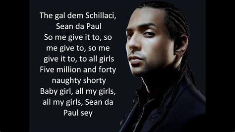 Sean Paul Temperature Official Lyrics Lyricsvevo Official Youtube