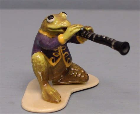 Retired Hagen Renaker Specialty Frog Playing Clarinet Ebay