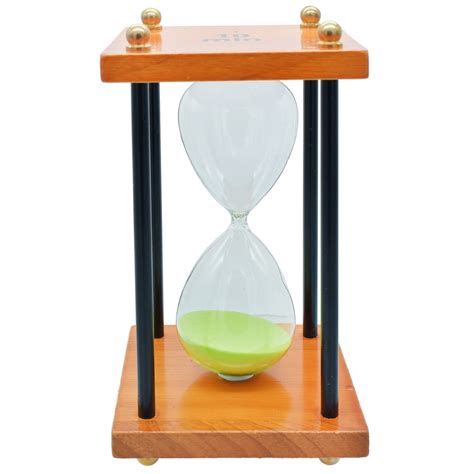 Justkraft Wooden Sand Timer 10 Minute Sand Color May Vary