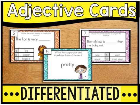 Comparative And Superlative Adjectives Task Cards And Anchor Charts My Xxx Hot Girl