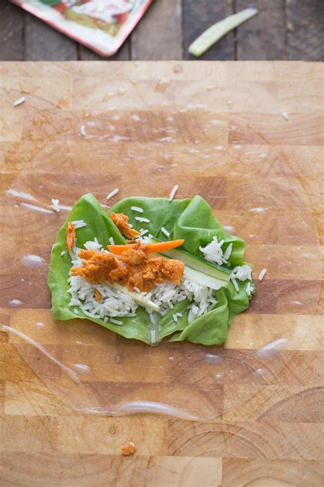 For this vietnamese spring roll recipe, i toss noodles with an easy, sweet and savory peanut sauce made of peanut butter, sriracha, tamari, and a drop of maple syrup. Easy Spring Roll Recipe with Salmon - LemonsforLulu.com