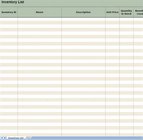 Free Printable Inventory Count Sheets