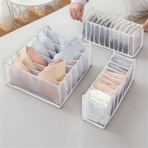 Underwear Bra Organizer Storage Box Drawer Closet Organizers Boxes For Underwear Scarfs Socks