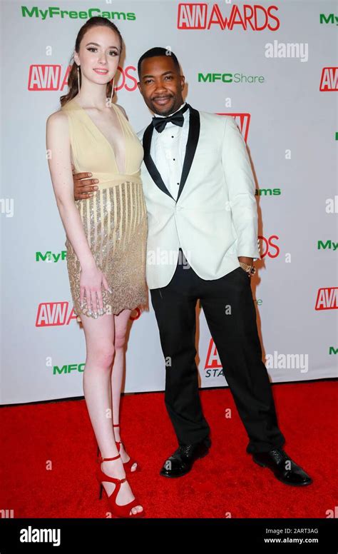 Hazel Moore And Tee Real R Attend The 2020 Adult Video News Avn
