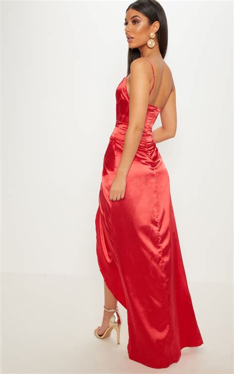 red corset dress dresses prettylittlething uae