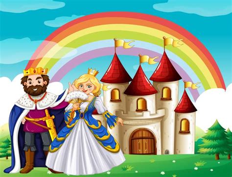 Scene With King And Queen At The Palace 432410 Vector Art At Vecteezy