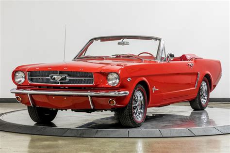 For Sale 1965 Ford Mustang Convertible Rangoon Red 289ci V8 4 Speed