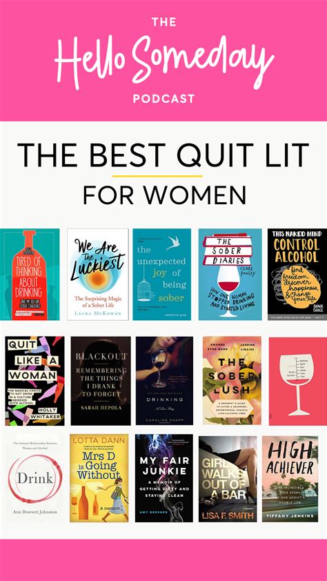 The Best Quit Lit Books For Women Quitting Drinking Hello Someday Coaching
