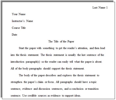 Heading For Essay In Mla Format Welcome To The Purdue Owl