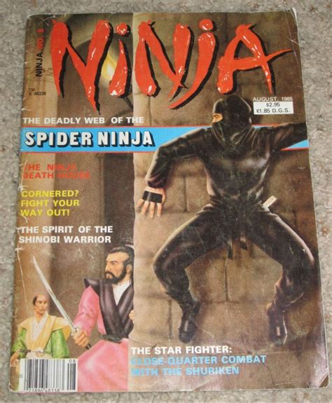 Ninja Magazine No 8 August 1985 Original Vintage Backissue Free