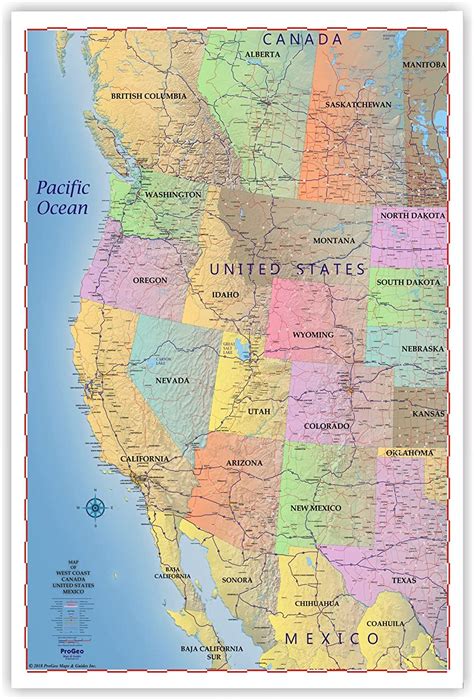 50 Images For West Usa Map With Cities Kodeposid