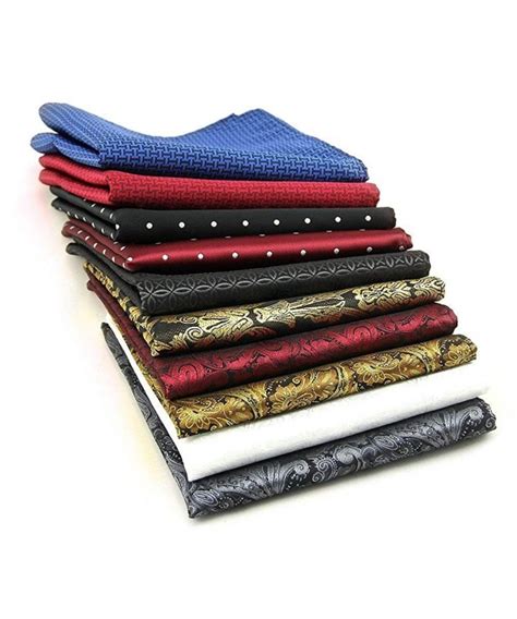 10 Pcs Men S Set Assorted Woven Handkerchief S9 CH186ZANXM4