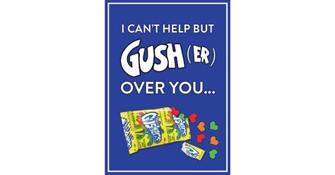 I Cant Help But Gusher Over You 90s Valentines Day Cards