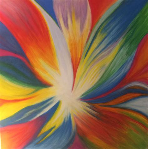 One Of My Newer Painting In Pastel Abstract Flower Painting Encaustic