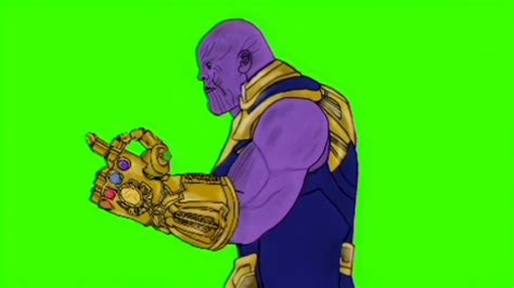 Thanos Snap His Fingers Green Screen YouTube