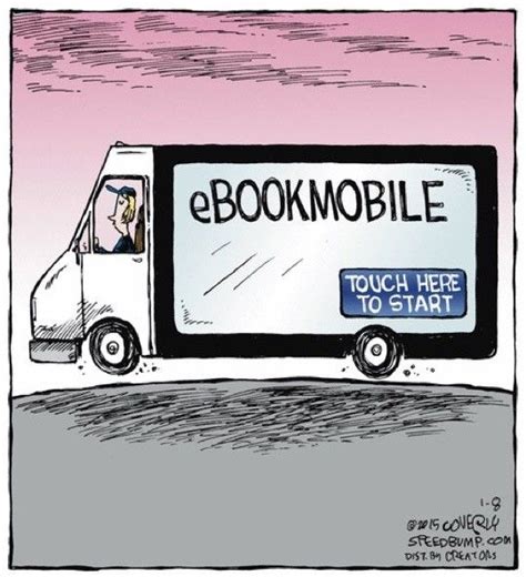 E Bookmobile Cartoon Library Humor Book Humor Bookmobile