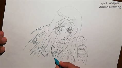 How To Draw Hinata Hyûga From Naruto Speed Drawing Youtube